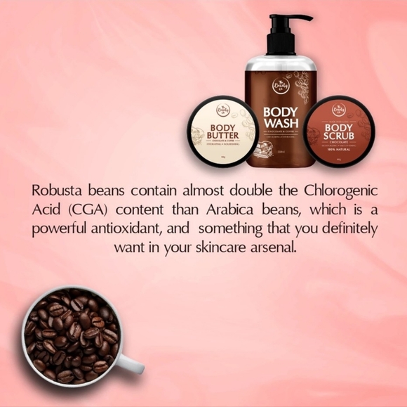NEW The Beauty Co. Choc. & Coffee Body Wash, Body Scrub & Body Butter Gift Set - Picture 7 of 12
